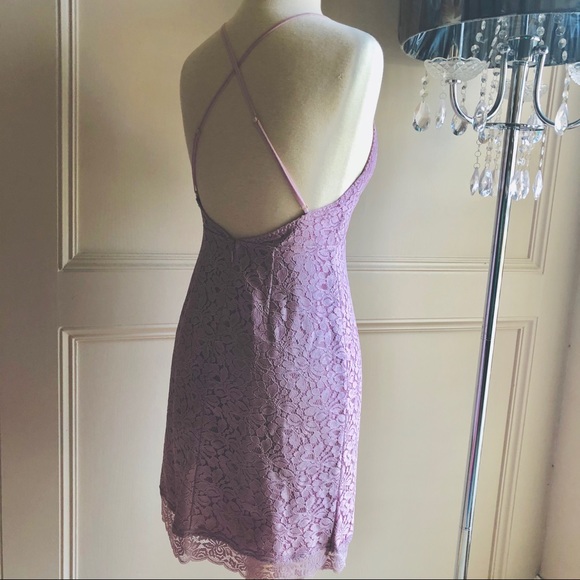 Victoria Secret Lilac Floral Lace Slip Night Dress - Picture 8 of 9